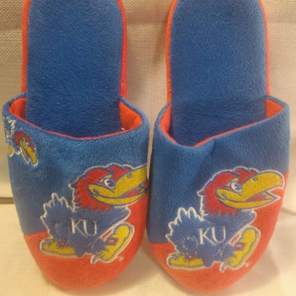 Vintage University of Kansas House Shoes. Non smoking home